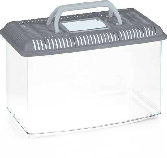 My Pets Solution Mypets Solutions Fish Aquarium Capacity 9lt with 33.5x19.5x21.5cm Gray