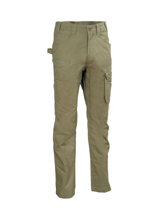 Cofra Kalamata Pantaloni de Lucru Kaki din Bumbac