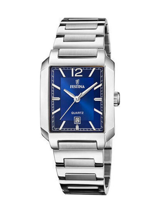 Festina Γυναικείο Ρολόι 33mm Μπαταρίας με Ασημί...