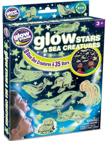 Epsilon Games Kinder Wandsticker Wand Leuchtend Sterne & Meerestiere