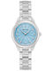 Bulova Γυναικείο Ρολόι 28mm Μπαταρίας με Ασημί Μεταλλικό Μπρασελέ