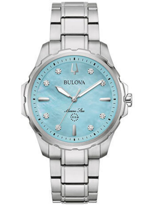 Bulova Ρολόι Μπαταρίας με Μεταλλικό Μπρασελέ Bulova Ρολόι Μπαταρίας με Μεταλλικό Μπρασελέ