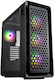 FSP/Fortron CUT593 Ultra Tower Cutie de calculator cu iluminare RGB Negru