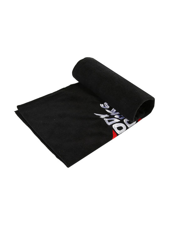 Viking Microfiber Black Gym Towel with Carrying Case