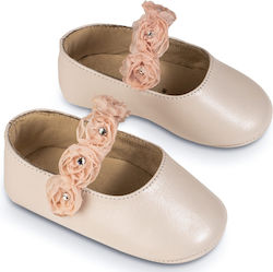 Babywalker Pink Baptism Leather Pumps