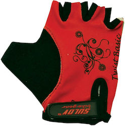 Sulov Women's Cycling Gloves with Gel Red