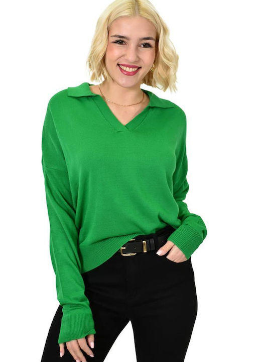 Potre Γυναικεία Μπλούζα Μακρυμάνικη Πράσινη