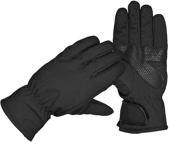 Χειμερινά Softshell Αδιάβροχα Afm 91338 Στρατιωτικά Γάντια σε Μαύρο χρώμα