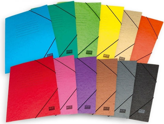 Skag Ordner Prespan mit Gummiband und Ohren für Papier A4 Grünς
