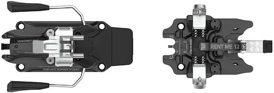 ATK Rent Me 12 Evo Ski Bindings with Brake Width 91mm in Black Color