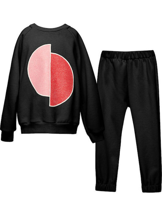 Kids Sweatpants Set Black 2pcs
