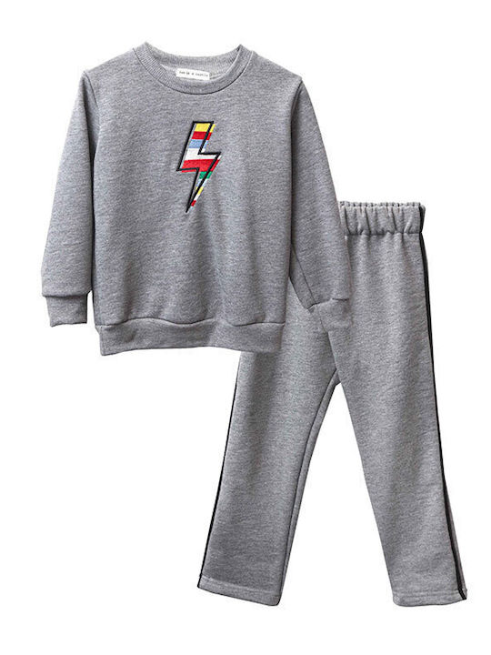 Kids Sweatpants Set Grey 2pcs