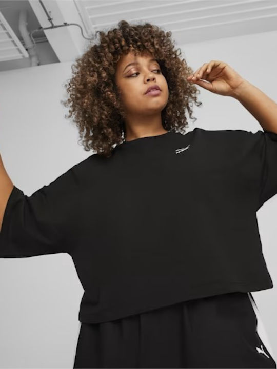 Puma Better Classics Feminin Sport Oversized Tricou Negru