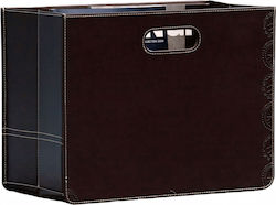 ArteLibre Organizator fișiere reviste Din piele Maro 40x30x19cm