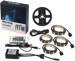 Αδιάβροχη Ταινία LED 5V Τηλεόρασης RGB 4x50cm