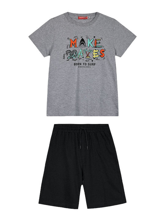 Kids' Set with Shorts Summer 2pcs Gray
