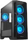 Chieftec APEX Гейминг Midi Tower Компютърна кутия със странично прозорче и RGB осветление Черно