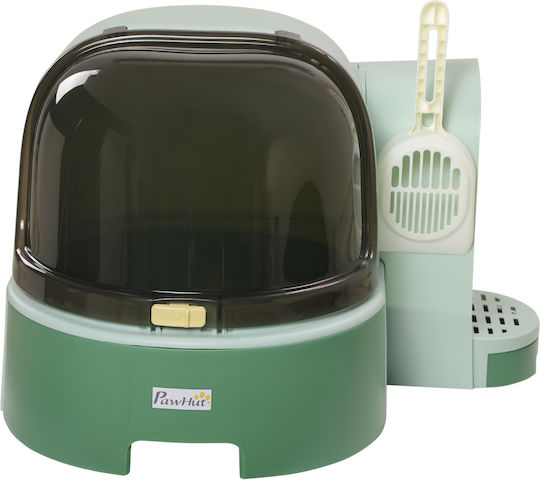 Pawhut Katzentoilette Geschlossen Grün L52 x B60 x H42cm