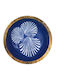 Bol Decorativ Din Lemn Albastru 20x20cm
