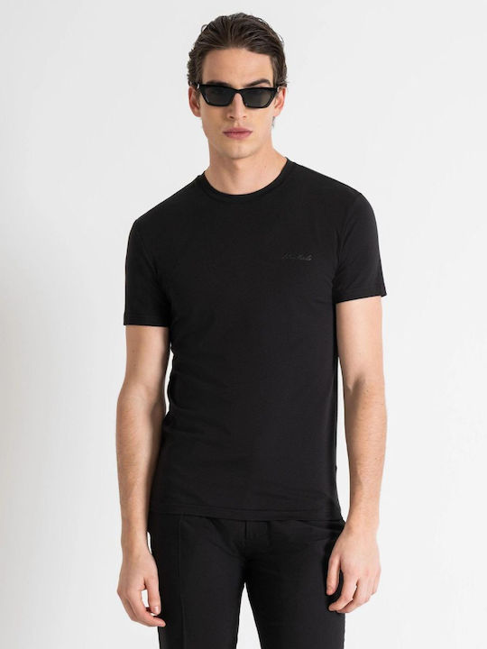 Antony Morato Men's Short Sleeve Blouse Black