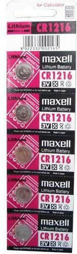 Maxell Μπαταρίες Λιθίου Ρολογιών CR1216 3V 5τμχ