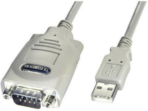 Lindy Καλώδιο RS232 9-pin male σε USB-A 1m (42844) 1τμχ
