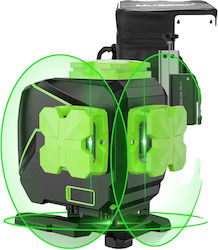 Huepar Level 3D Αυτορυθμιζόμενο Γραμμικό Αλφάδι Laser Πράσινης Δέσμης