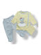 Kinder-Set mit Hose Winter 3Stück YELLOW (Yellow)