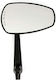 MCS Motorcycle Mirrors 2pcs Black