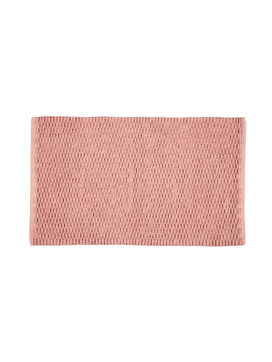 Wenko Rutschfest Badematte Baumwolle Rechteckig Mona 252501121 Pink 50x80cm