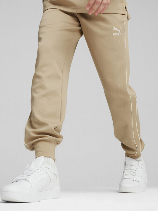 Puma Men's Sweatpants with Rubber Beige