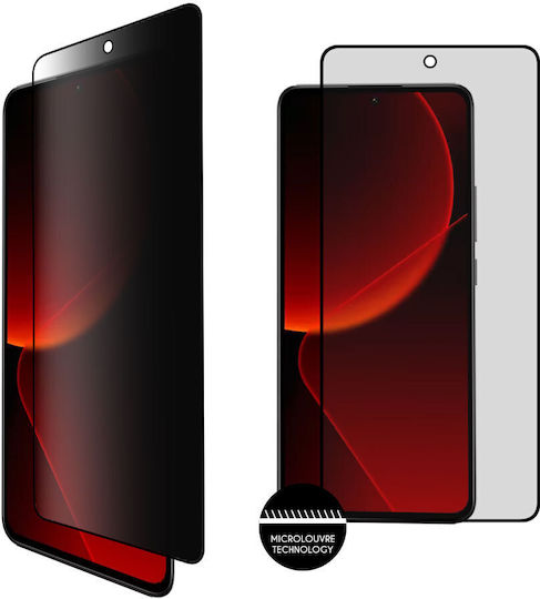 Idol 1991 0.3mm Full Glue Privacy Full Face Tempered Glass Μαύρο (Xiaomi 13T)