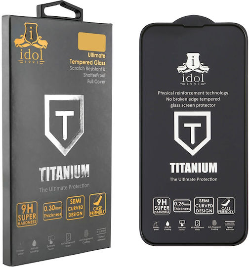 Idol 1991 0.25mm Full Glue Full Face Tempered Glass Black (Xiaomi 13T / 13T Pro) 8351761