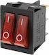 Radiator Switch 2 Illuminated Buttons 6 Contacts