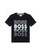 Hugo Boss Kinder-T-Shirt Marineblau