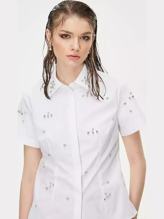 Women's Short Sleeve Shirt White