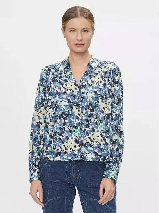 Pepe Jeans Women's Long Sleeve Shirt Blue