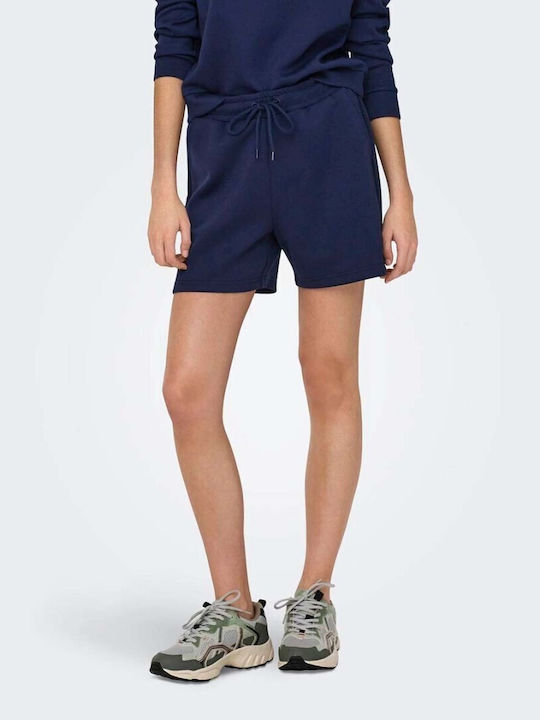 Only Women's High-waisted Shorts Navy Blue