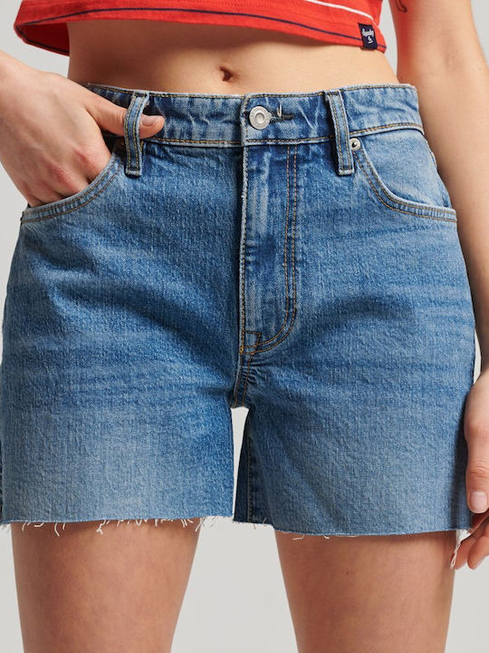 Superdry Ovin Vintage Women's Shorts Blue