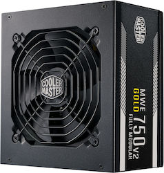 CoolerMaster MWE rev. 2.0 750W Μαύρο Τροφοδοτικό Υπολογιστή Full Modular 80 Plus Gold