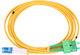 Extralink Καλώδιο Οπτικής Ίνας LC/UPC-SC/APC 2m Κίτρινο