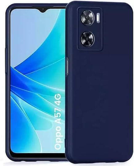 Techwave Matt Back Cover Silicone Navy Blue (Oppo A57 4G)