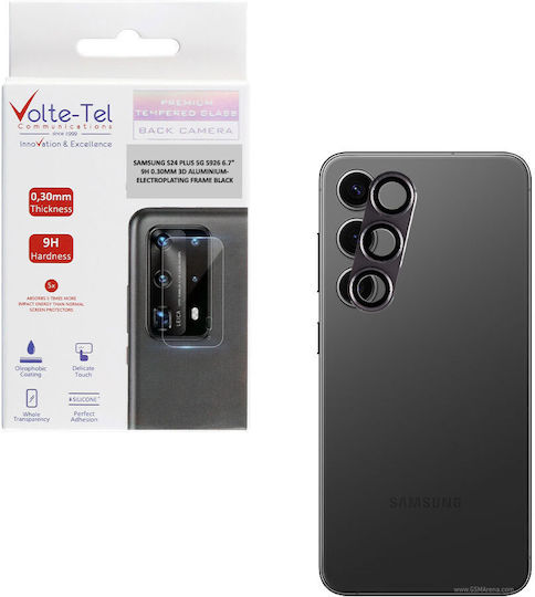 Volte-Tel Glass Cover Προστασία Κάμερας Tempered Glass Μαύρο για το Galaxy S24+