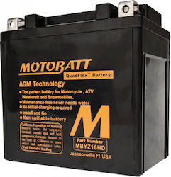 MotoBatt Κλειστού Τύπου Μπαταρία Μοτοσυκλέτας YTX14-BS με Χωρητικότητα 16.5Ah