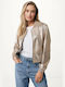 Mexx Women's Short Bomber Jacket for Winter CAFE