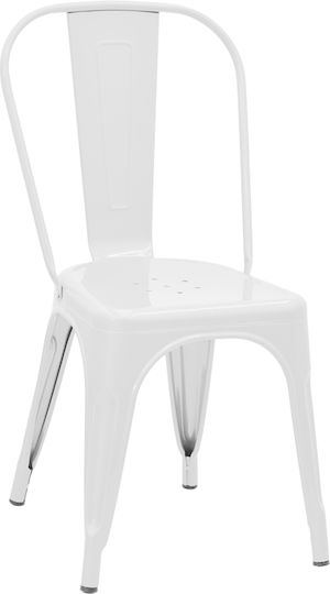 Outdoor Chair Metallic Utopia White 44x44x85cm