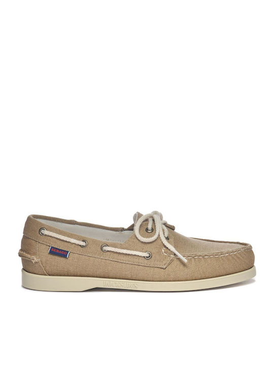 Sebago Portland Men's Boat Shoes Khaki 78123GW-AFP | Skroutz.mt