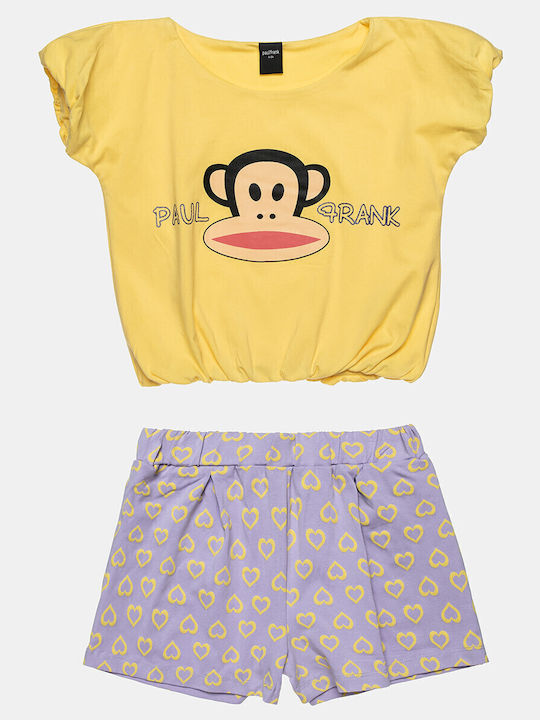 Paul Frank Kinderbekleidungssets mit Shorts Gelbe 2 Stück