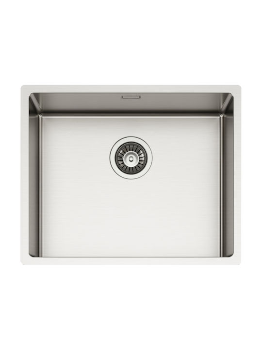 Elleci Esprit 500 LIE500SAC Drop-In Spüle Inox Satiniert B54xT44cm Silber