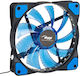 Akyga AW-12E-BL Case Fan 120mm με Μπλε Φωτισμό και Σύνδεση 3-Pin / 4-Pin Molex Μπλε